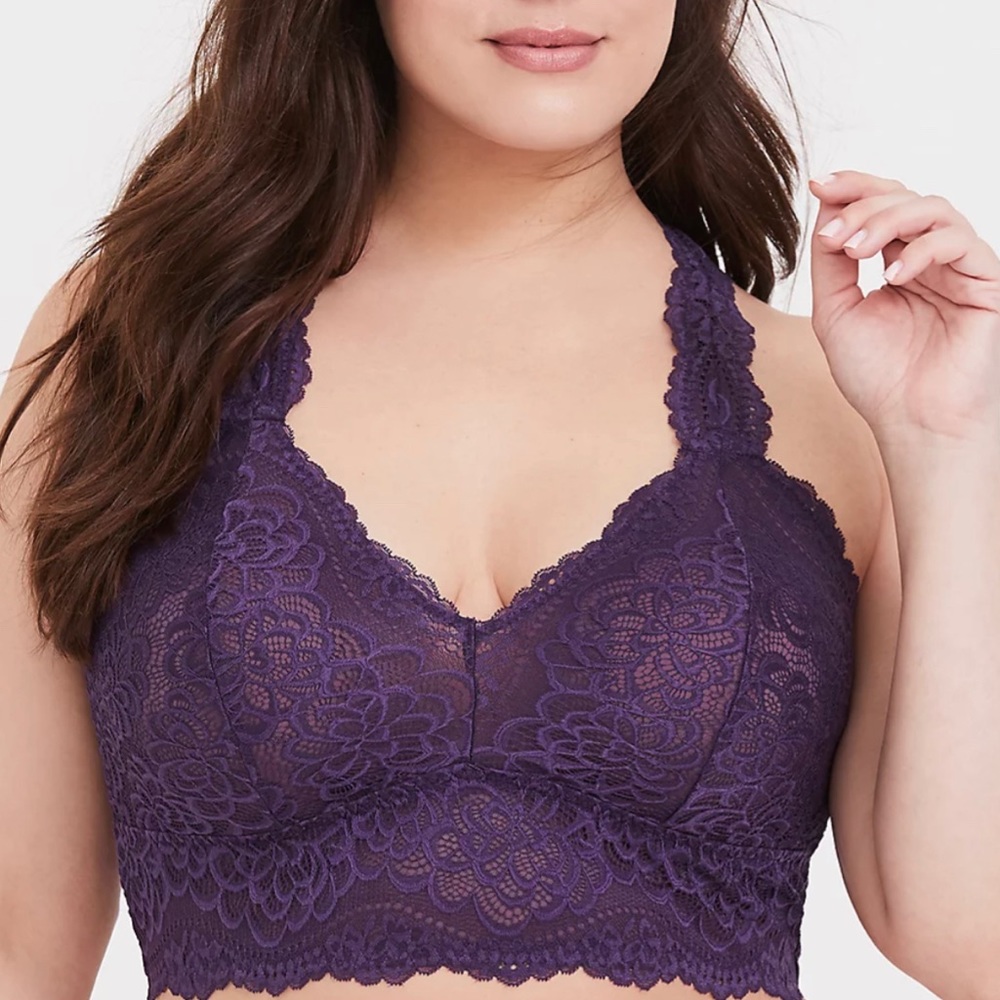 Purple Racerback Bralette